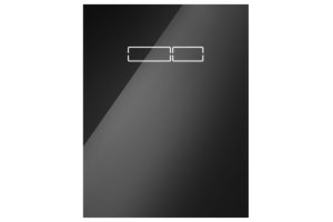 Верхняя панель TECElux с сенсорным  блоком управления, стекло черное