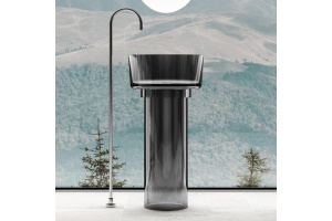 Раковина напольная ABBER Kristall 45 черный (AT2702Onyx)