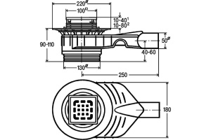 Душевой трап Viega Advantix 669201 - 2