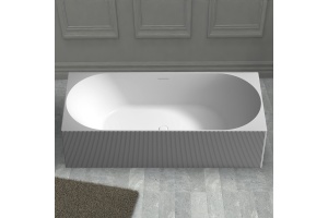 Ванна из искусственного камня ABBER Stein AS9603 белая матовая