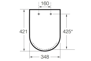 Крышка-сиденье Roca Victoria ZRU8013900 петли хром - 2