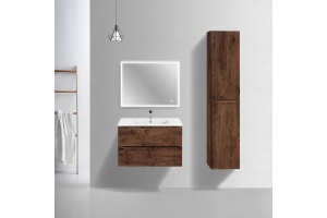 Тумба под раковину Vincea Mia Slim 80 темное дерево - 2
