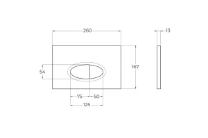 Кнопка смыва BelBagno матовый хром (BB050CR.MAT) - 2