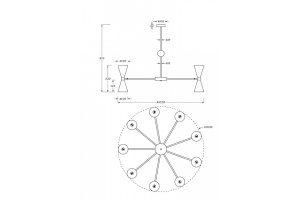 Подвесная люстра Maytoni Vesper MOD108PL-18WG - 2
