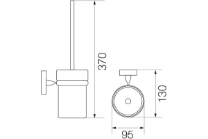 Ершик Veragio Bonjour VR.BNR-7890.BR бронза - 2