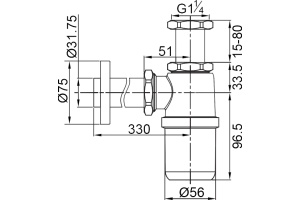 Сифон для раковины Veragio Sbortis VR.SBR-8113.BR - 2