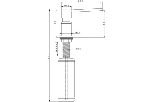 Дозатор для моющего средства Paulmark Kraft бежевый матовый - 2