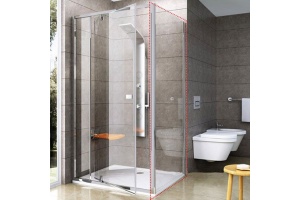 Душевая перегородка Ravak PPS-100 Transparent, профиль белый