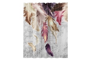 Штора для ванной WasserKraft Rossel 180x200 рисунок 