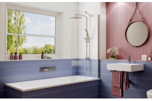 Шторка на ванну Ambassador Bath Screens 16041103 80х140, профиль хром - 2