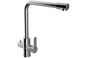 Смеситель Orange Steel для кухонной мойки, хром