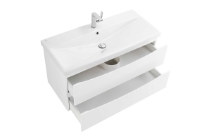 Тумба с раковиной BelBagno Marino-Cer 100 белый матовый - 3