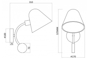 Бра Favourite Statera 3045-1W - 2