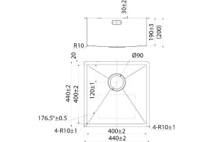 Мойка кухонная Iddis Edifice EDI44S0i77 - 3