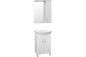 Тумба с раковиной Style Line Эко Стандарт №9 55 белая - 3