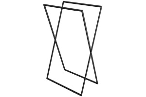 Полотенцедержатель складной EXCELLENT Kros черный мтаовый