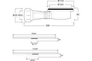 Сифон для поддона Vincea Vsph-D132 с гидрозатвором - 3