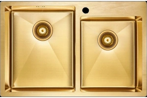 Мойка кухонная Paulmark Helfer 78 брашированное золото