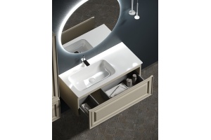 Тумба под раковину Sancos Very 99х40 левая бежевая - 3