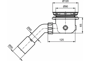 Сифон для поддона Ideal Standard Connect белый (T8520AA) - 3