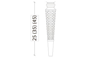 Ножки для тумбы Boheme Armadi Art Vallessi Avangarde Denti 35 белый - 3
