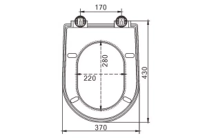 Сиденье для унитаза Esbano Garcia с системой микролифт, белый (ZAESUPGARCW147) - 2
