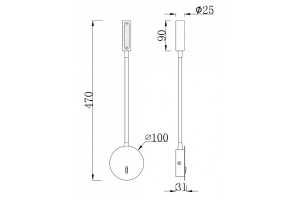 Бра Maytoni Stem C035WL-L3W3K - 2