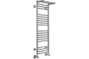 Водяной полотенцесушитель Terminus Аврора П20 300х1000 c полкой Хром - 2