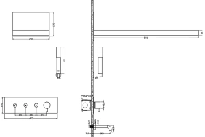 Душевой комплект Boheme Fusion золото (130-2-G) - 2