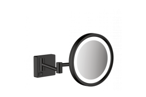 Косметическое зеркало Hansgrohe AddStoris с подсветкой черный матовый 