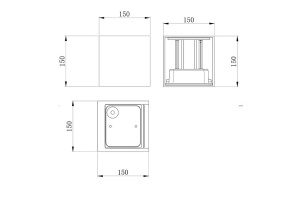 Уличный настенный светодиодный светильник Maytoni Fulton O572WL-L20W3K - 2