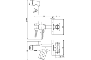 Гигиенический душ Lemark Solo графит (LM7165GM) - 2