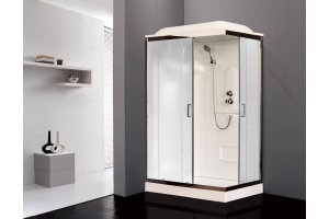 Душевая кабина Royal Bath HP 120х80 L профиль белый стекло матовое  - 2