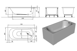 Ванна акриловая Kolpa San Betty 170x80 белый - 3