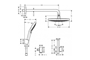Душевой гарнитур Hansgrohe Raindance Select (27297000) - 2