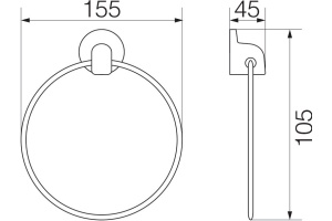 Полотенцедержатель Veragio Oscar OSC-5223.BR бронза - 2
