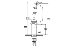 Смеситель Kaiser Merkur 27033 для кухонной мойки - 2