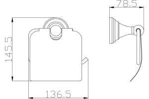 Держатель туалетной бумаги Rav Slezak Morava хром - 2