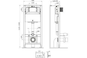 Система инсталляции для унитазов AM.PM Pro I012704.7001 - 2