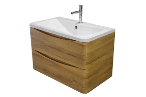 Тумба с раковиной BelBagno Acqua 100 светлое дерево - 3