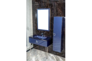 Раковина - столешница Armadi Art Lucido 100 синий - 3