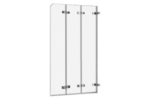 Шторка на ванну Weltwasser WW100 100ZD3-75 75х140 хром (10000000935)