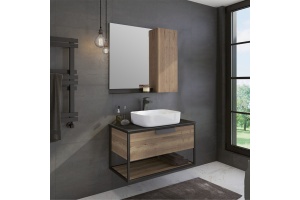 Мебель для ванной Comforty Кёльн 90-1 дуб темный