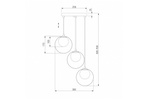 Подвесной светильник Eurosvet Dublin 50205/3 черный/бронза - 2