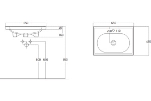 Раковина STWORKI 65 18065-KL - 2