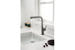 Смеситель для кухни Paulmark Neo серый матовый - 3