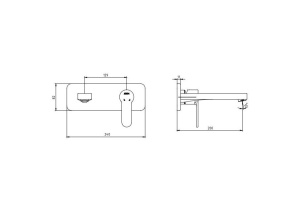 Смеситель E.C.A. Nita для раковины, хром 102167608EX-K - 2
