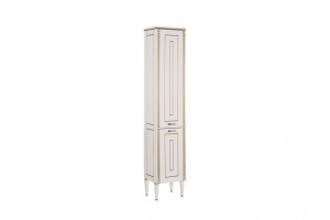 Шкаф-пенал Aquanet Паола 40 белый, золото