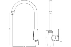 Смеситель Iddis Cloud CLOWG00I05 для кухонной мойки - 3