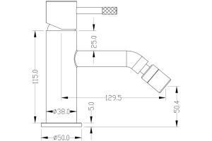Смеситель Boheme Uno 466-MW для биде, белый - 2